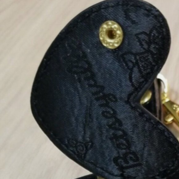 BETSEYVILLE Black Keychain Bag Fob Purse Tag with Tassel - Picture 8 of 16